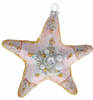 Robert Stanley 2021 Glitzy Starfish Glass Christmas Ornament New with Tag