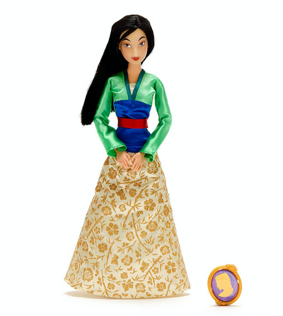 Disney Princess Mulan Classic Doll with Pendant New with Box