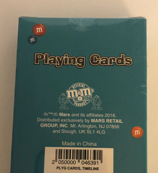 M&M's World Characters Timeline Playing Card New with Box Sealed