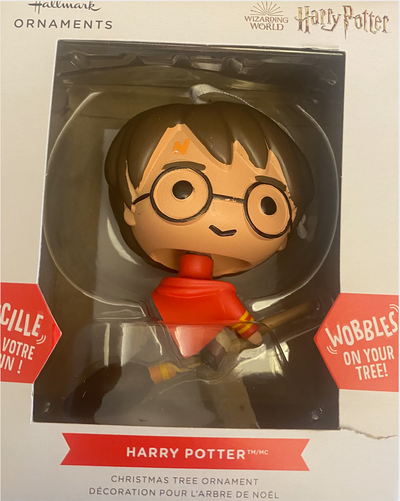 Hallmark Wizarding World Harry Potter Wobbles Christmas Ornament New with Box