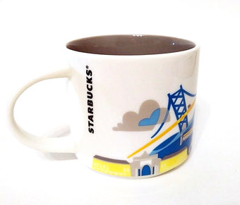 Starbucks You Are Here Collection Lisboa Ceramic Coffee Mug New with Box