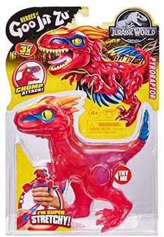 Jurassic World Heroes of Goo Jit Zu Stretch Pyroraptor Dinosaur Toy New With Box