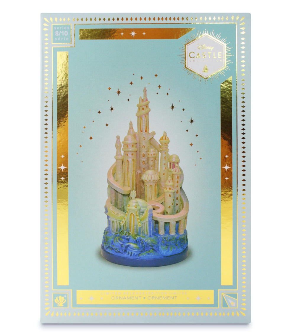 Disney The Little Mermaid Ariel Castle Collection Ornament New