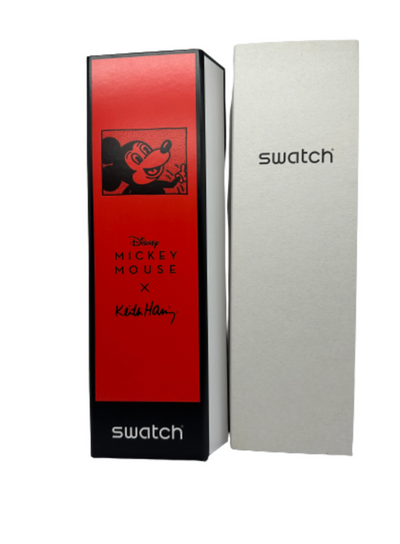 Swatch Disney Keith Haring Eclectic Mickey Watch Limited Edition New with Box