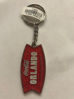 Authentic Coca-Cola Coke Orlando Ice Cold Sunshine Sign Metal Keychain New