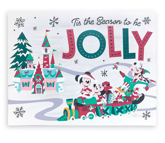 Disney Mickey Friends Light-Up Holiday Tis The Season to be Jolly Display New
