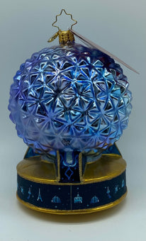 Disney 50th Anniversary Epcot Spaceship Earth Christopher Radko Ornament New