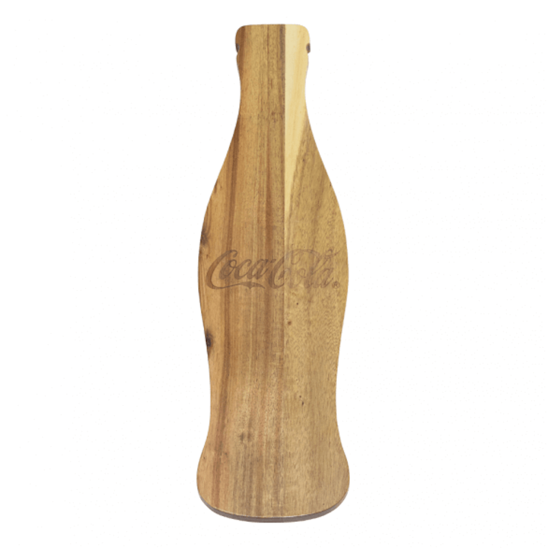 Authentic Coca Cola Coke Bottle Wood Cutting Board New