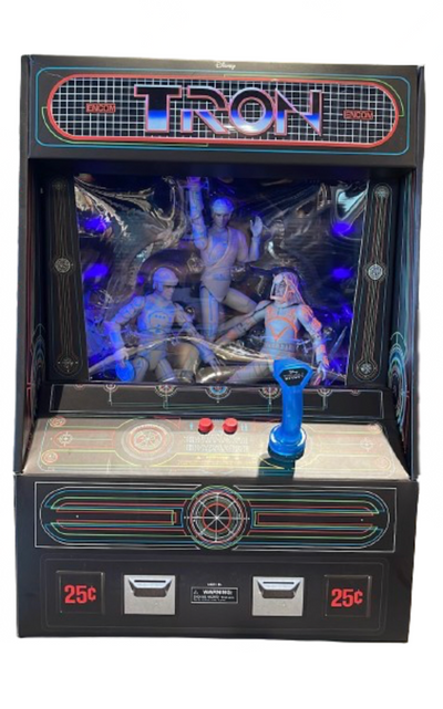 Disney Parks 2023 Tron Lightcycle Run Replica Arcade with Action Figures New