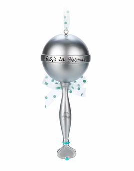 Disney Mickey Baby's 1st Christmas Rattle Ornament Sketchbook New with Tag