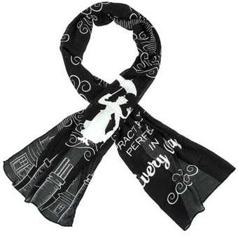 Disney Parks Mary Poppins Practically Perfect Scarf New with Tag