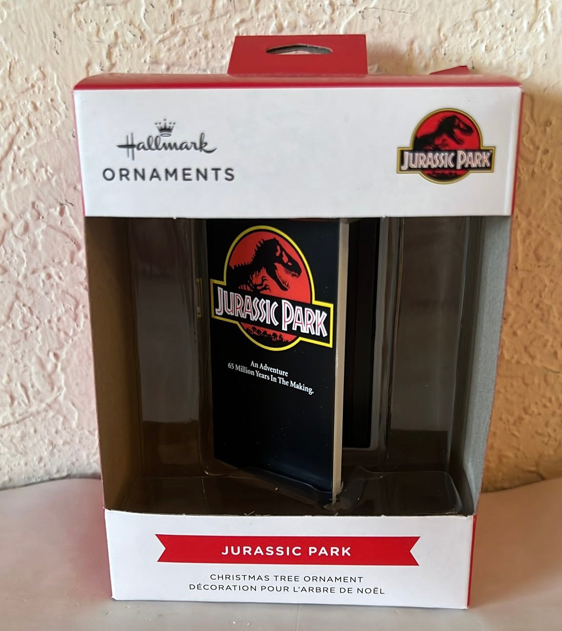 Hallmark Jurassic Parks Movie Retro VHS Christmas Ornament New with Box