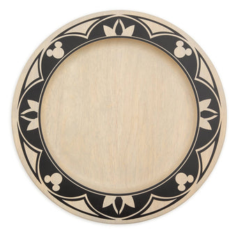 Disney Parks Mickey Mouse Wooden Charger Plate Homestead Collection Kitchen New