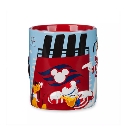 Disney Cruise Line Mickey and Friends Coffee Mug New