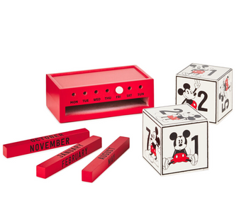 Hallmark Disney Mickey Mouse Wood Perpetual Calendar New