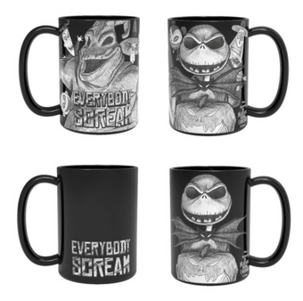 Disney Nightmare Before Christmas Color Change Mug Jack Oogie Boogie New Wit Box