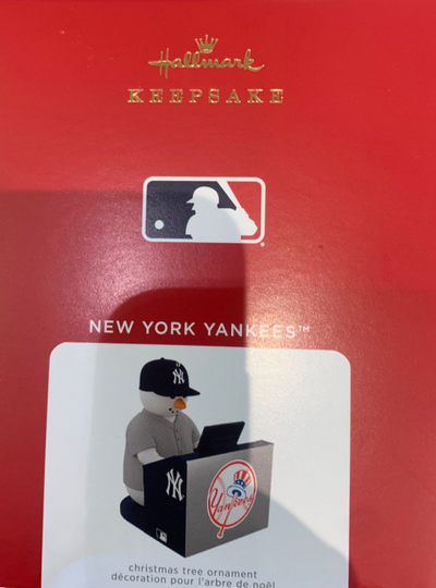 Hallmark 2021 MLB New York Yankees Snowman Organ Christmas Ornament New With Box