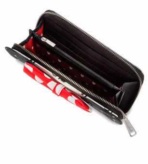 Disney Parks Minnie Black and Red Bow Polka Dot Wallet New with Tag