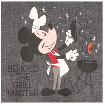 Disney EPCOT Food & Wine 2022 Mickey Behold The Grill Master Apron Adult New