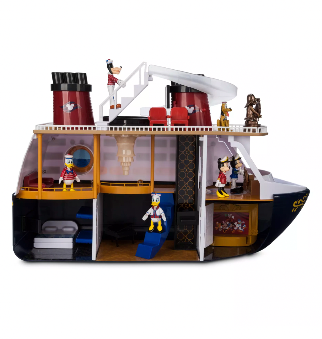 Disney Mickey Minnie Donald Daisy Cruise Line Ship Playset New with Box