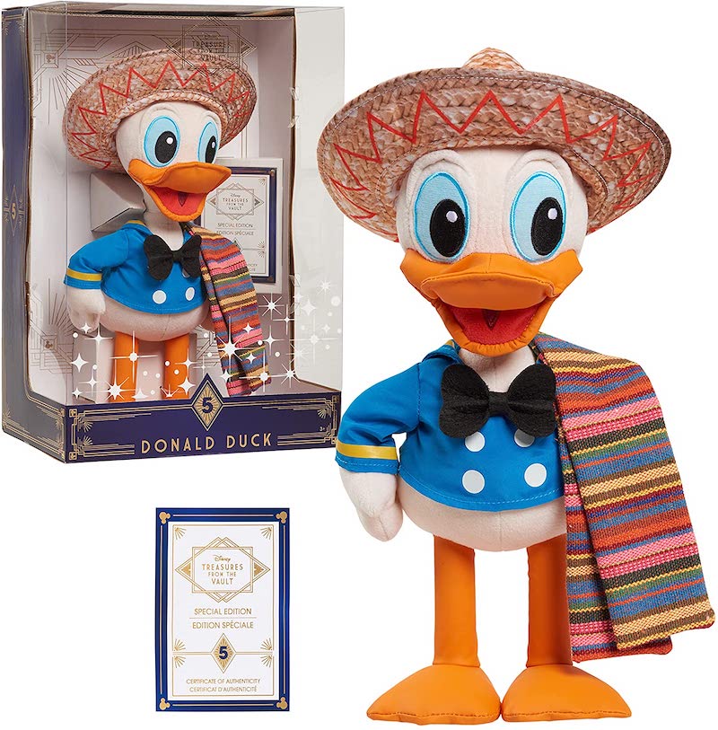 Disney The Vault Limited Donald Three Caballeros Plush Exclusive Amazon New