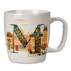 Disney Parks ABC Letters M is for Main Street USA Ceramic Coffee Mug New