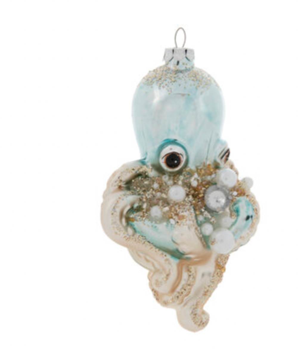 Robert Stanley 2021 Glitzy Octopus Holiday Christmas Ornament New with Tag