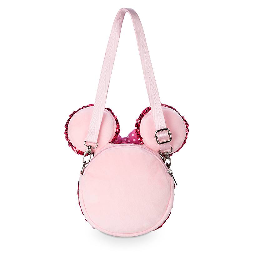 Disney Parks Minnie Mouse Macaron Plush Crossbody Bag New with Tags