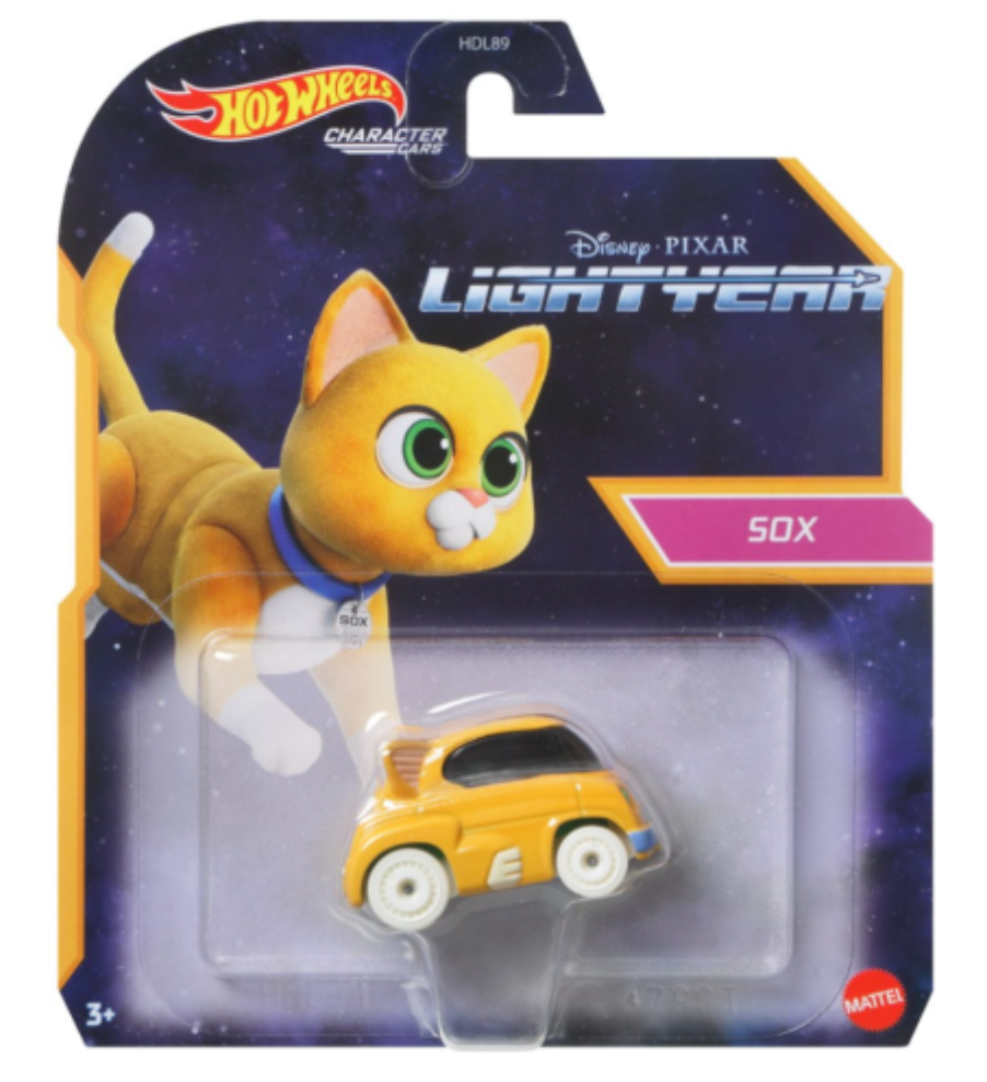 Disney Pixar Buzz Lightyear Hot Wheels Car Sox New With Box