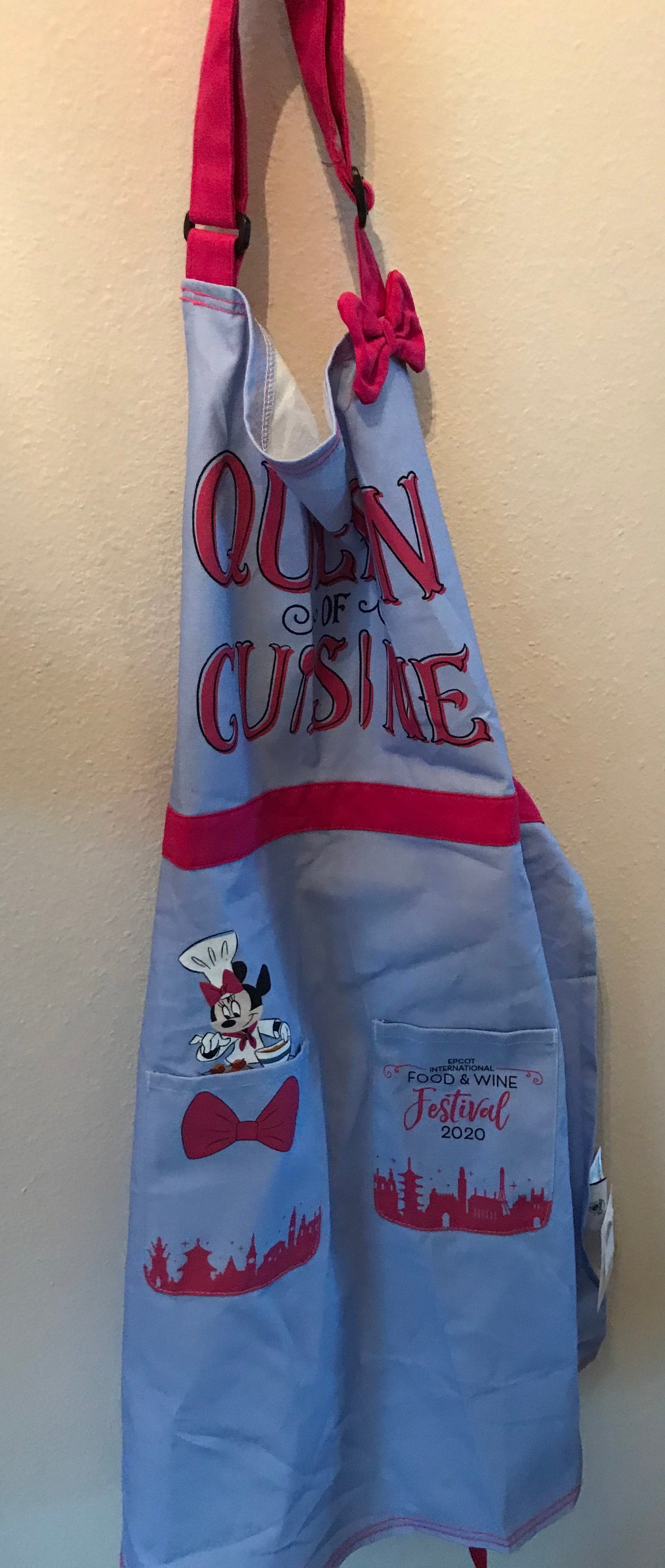 Disney Parks Food And Wine 2020 Minnie Mouse Queen Of Cuisine Apron Adult New