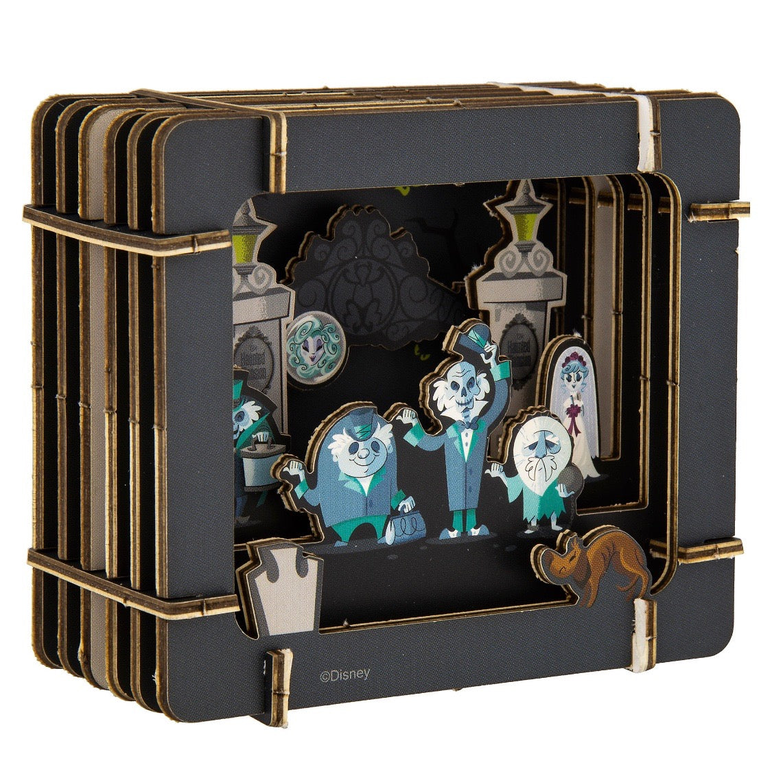 Disney Parks Haunted Mansion Paper 3D Diorama Set New Sealed