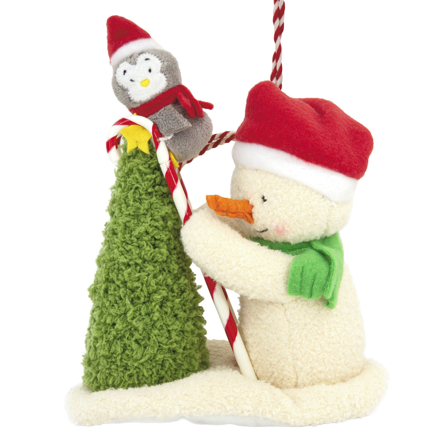 Hallmark 2021Trimming the Tree Snowman and Penguin Plush Ornament New With Tag