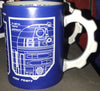 Disney Parks Star Wars Galaxy's Edge R2-D2 BB8 Skematic Sketch Coffee Mug New
