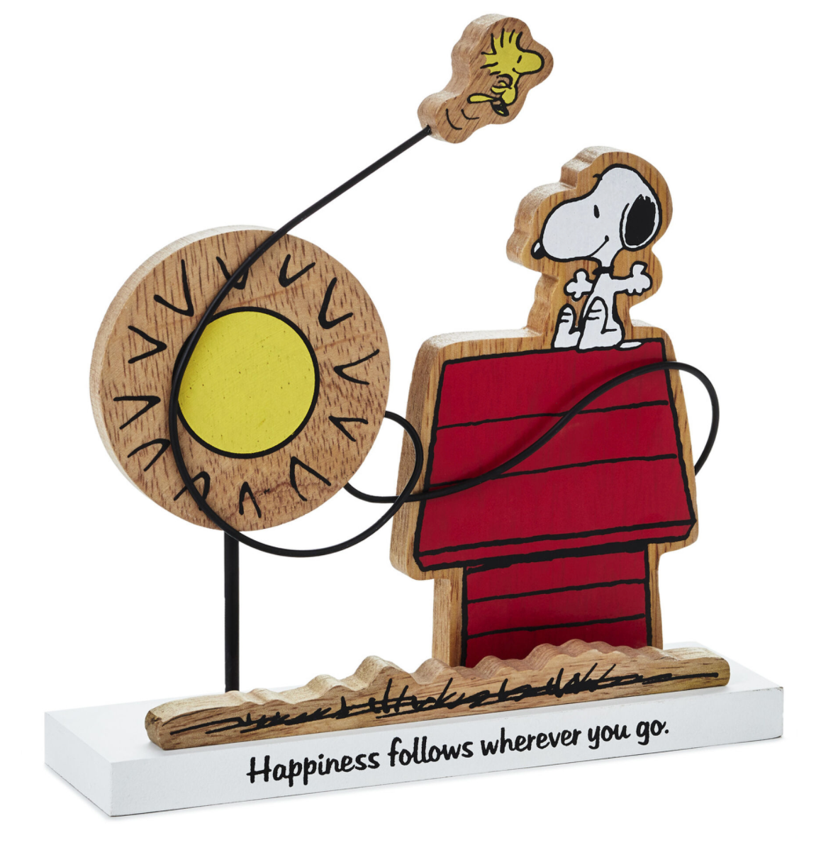 Hallmark Peanuts Snoopy Woodstock Happiness Follows Wherever You Go Figurine