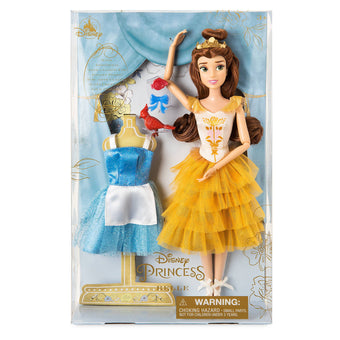 Disney Store Princess Belle Ballet Doll 11 1/2'' Beauty and the Beast New
