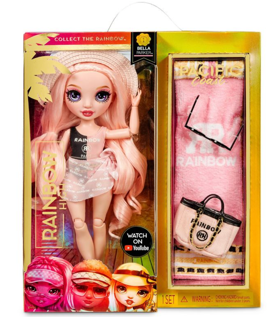 Rainbow High Pacific Coast Bella Parker Fashion Doll Toy New With Box
