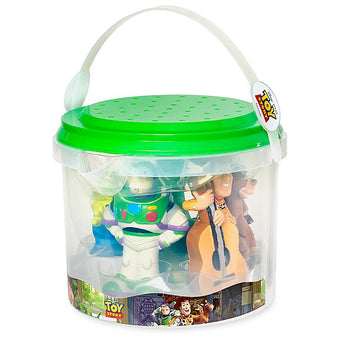 Disney Store Toy Story Bath Set Buzz Lightyear Woody Space Alien Rex Bullseye