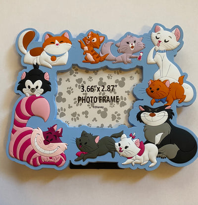 Disney Parks Cats Aristocats Cheshire Cat Lucifer Figaro Photo Frame Magnet New