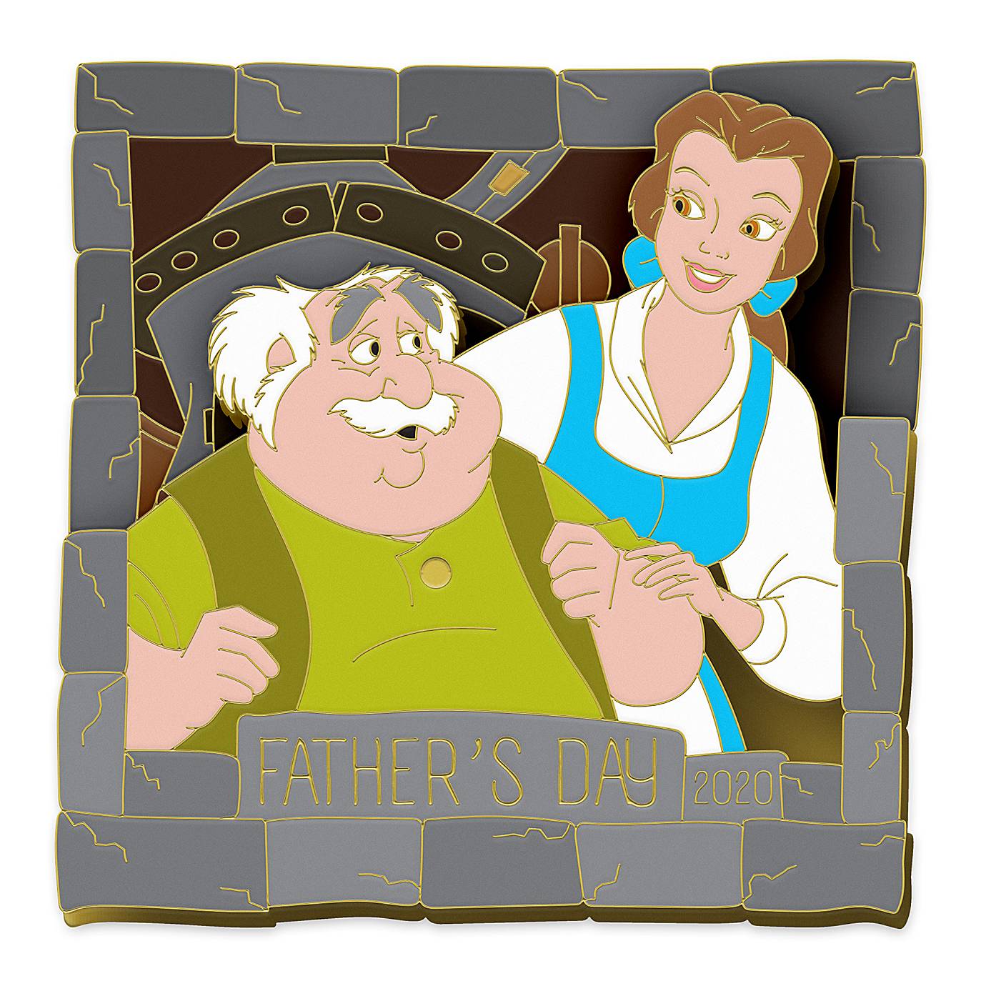 Disney Belle Maurice Pin Beauty and the Beast Father's Day 2020 Limited Edition