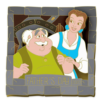 Disney Belle Maurice Pin Beauty and the Beast Father's Day 2020 Limited Edition