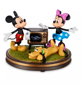 Disney 100 Eras Mickey Minnie Pluto Light-Up Musical Figurine New With Box