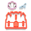 Disney Eats Princess Food Cutter Set Castle Seashell and Slipper New with Card