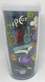 Disney Epcot Food and Wine Festival 2020 Figment Tervis Tumbler New