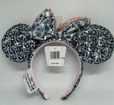 Disney Parks Minnie Mouse Icon Ear Bow Headband Sequined Paris France Epcot