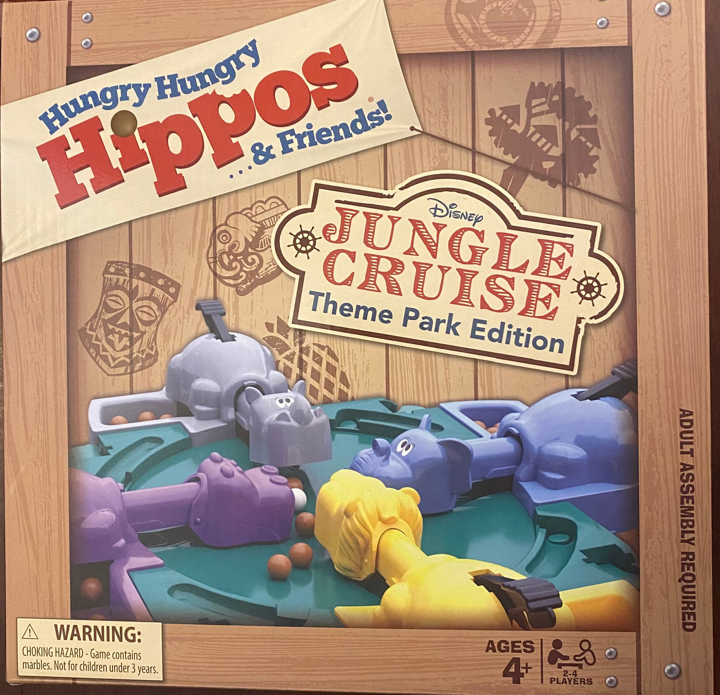 Disney Parks Jungle Cruise Hungry Hungry Hippos and Friends Game New with Box