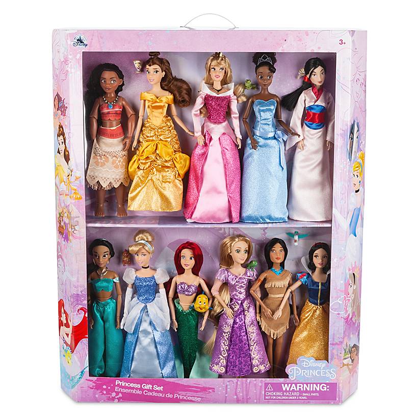 Disney Store Princess Classic Doll Collection Gift Set New with Box