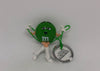 M&M's World Green String Keychain New with Tag