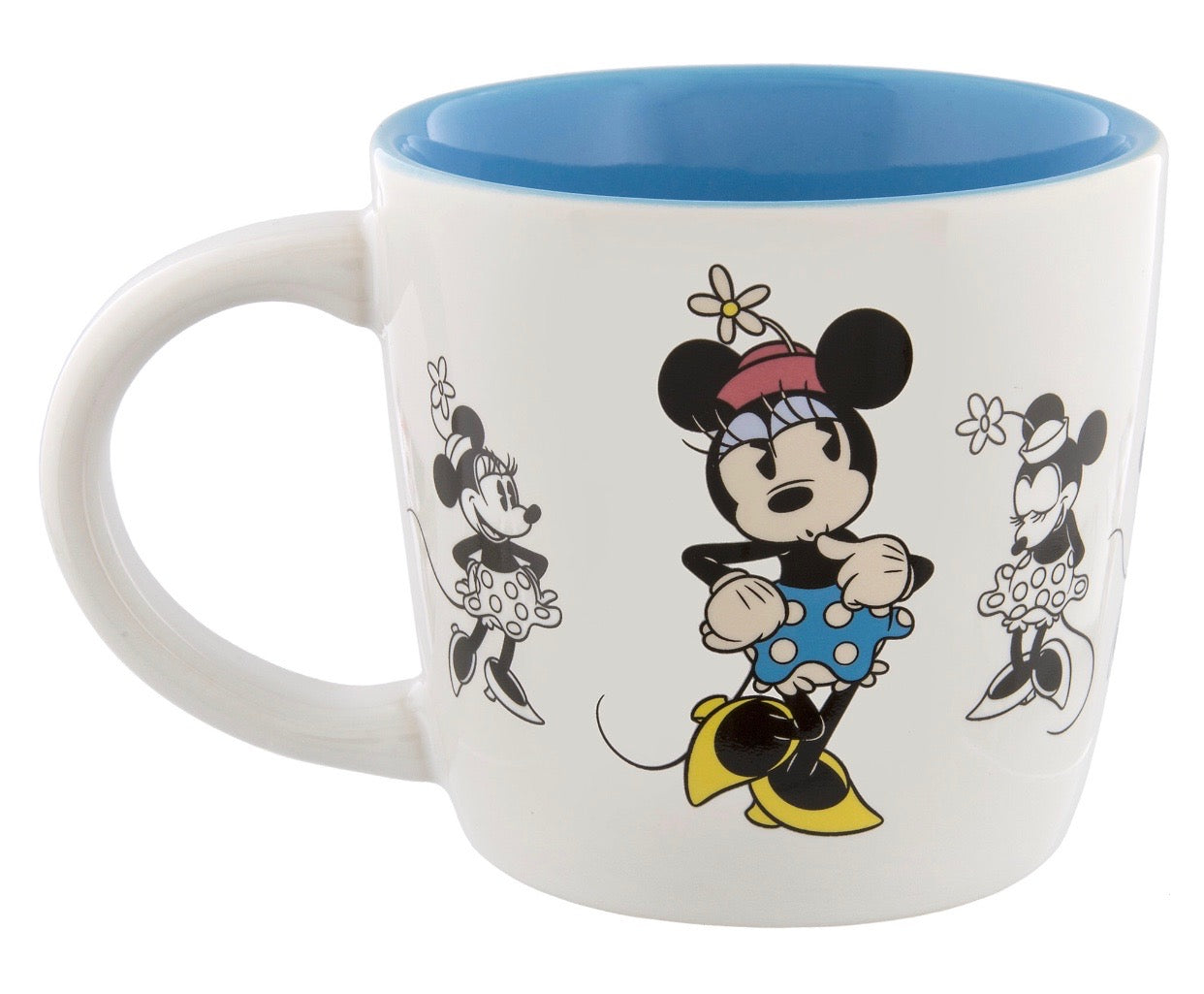 Disney Parks Minnie Mouse Retro 3D Ceramic Mug New