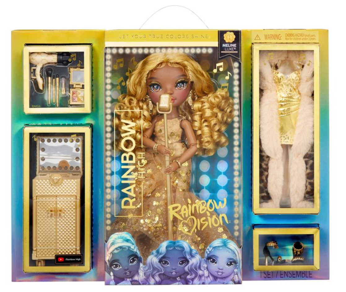 Rainbow High Rainbow Vision Meline Luxe Fashion Doll Toy New With Box