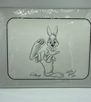 Disney 30th Splash Mountain Brer Rabbit Black White Art Print Monica Willis New